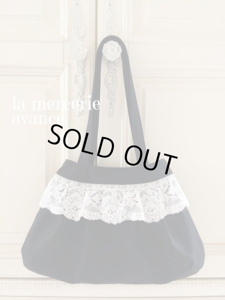 画像3: フランスレースのリネンのバッグ　おまけのポーチ付き　完成品 (akiko) (3)