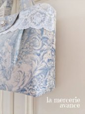 画像3: 【完成品】トワル・ド・ジュイとキラキラスワロのモチーフバッグ　 (akiko) 　 (3)