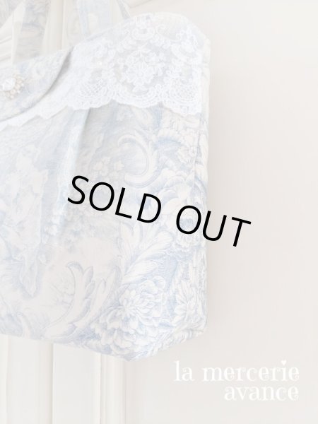 画像3: 【完成品】トワル・ド・ジュイとキラキラスワロのモチーフバッグ  (akiko)   (3)