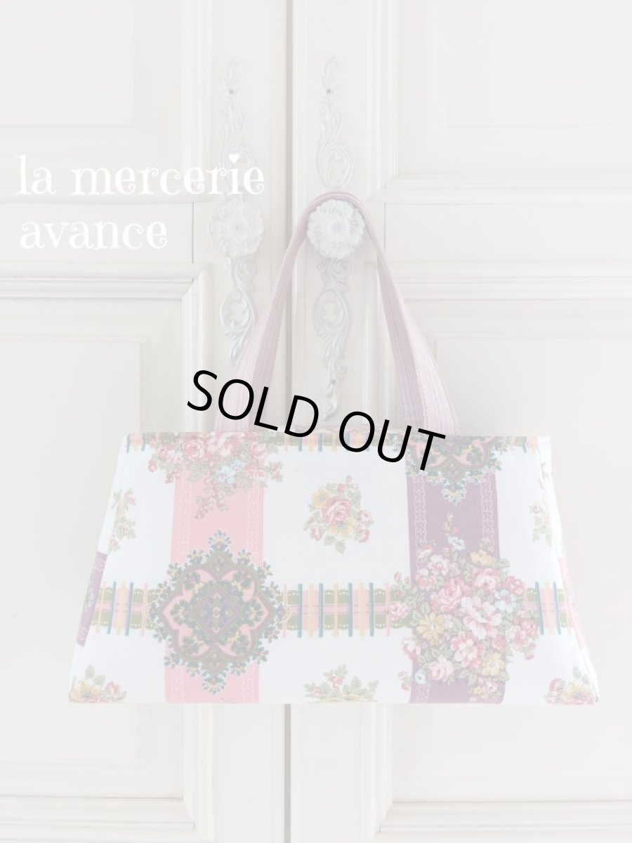 画像2: シルク生地とお宝生地で作ったバッグ　完成品 (akiko) 　 (2)