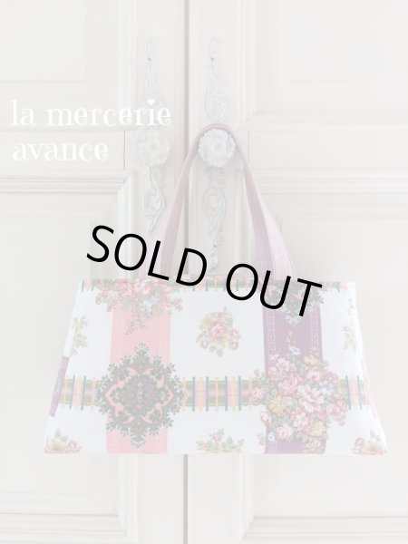 画像2: シルク生地とお宝生地で作ったバッグ　完成品 (akiko) 　 (2)