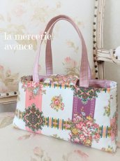 画像1: シルク生地とお宝生地で作ったバッグ　完成品 (akiko) 　 (1)