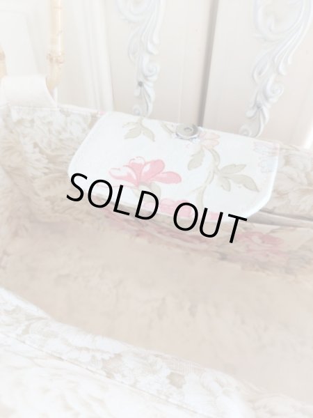 画像5: 【完成品】リネン生地で作ったバンブー持ち手のバッグ (akiko)   (5)