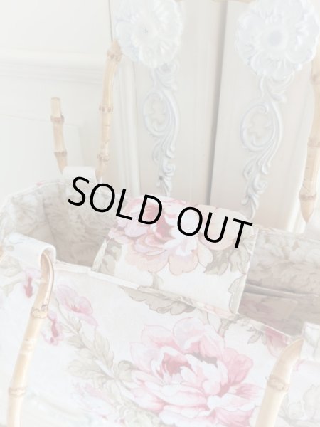 画像4: 【完成品】リネン生地で作ったバンブー持ち手のバッグ (akiko)   (4)