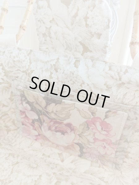 画像7: 【完成品】お宝生地で作った革の持ち手のバッグ (akiko)   (7)