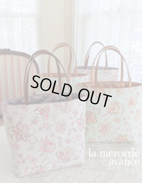 画像6: 【完成品】更紗模様のバッグ パープル (akiko)   (6)