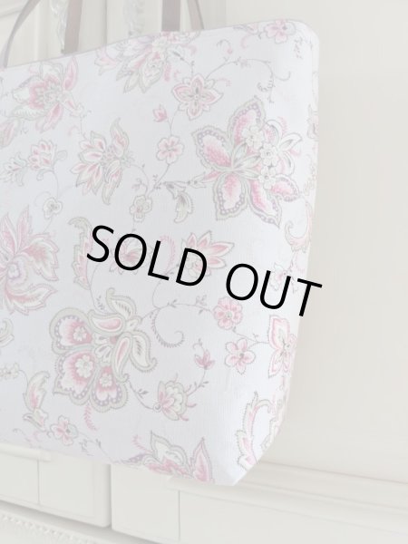 画像5: 【完成品】更紗模様のバッグ パープル (akiko)   (5)