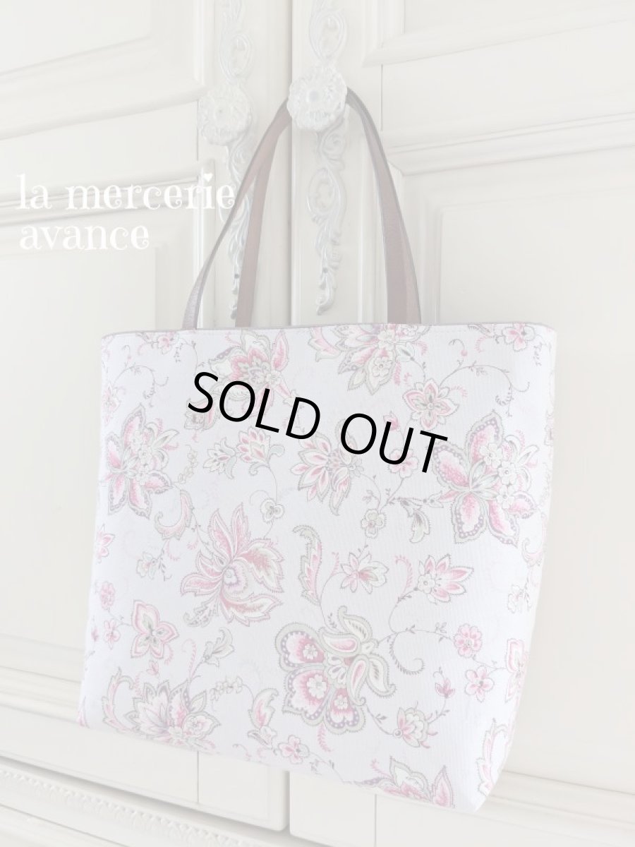 画像4: 【完成品】更紗模様のバッグ　パープル (akiko) 　 (4)