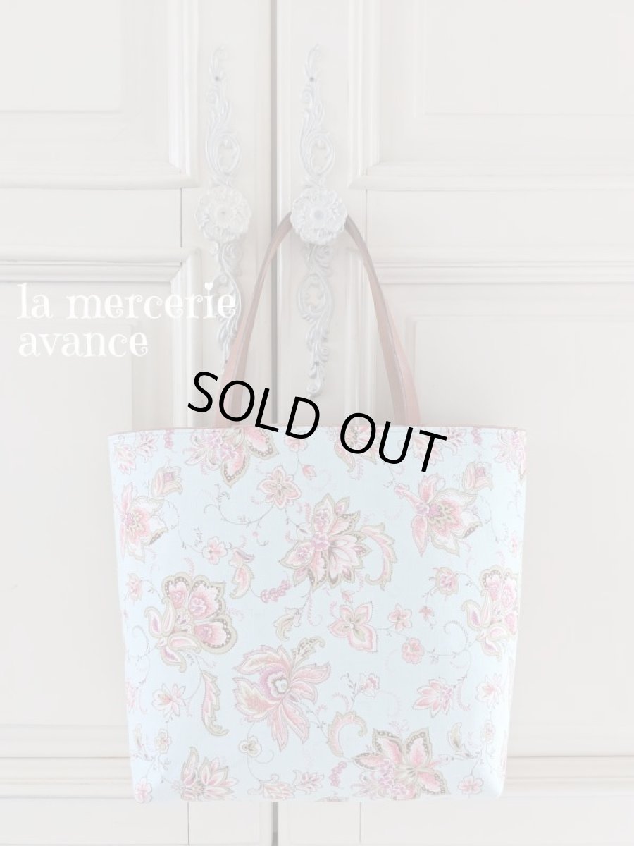 画像3: 【完成品】更紗模様のバッグ　エメラルドグリーン (akiko) 　 (3)