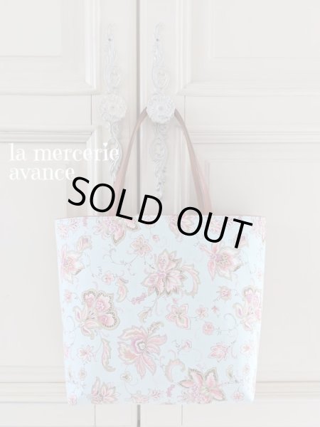 画像3: 【完成品】更紗模様のバッグ　エメラルドグリーン (akiko) 　 (3)