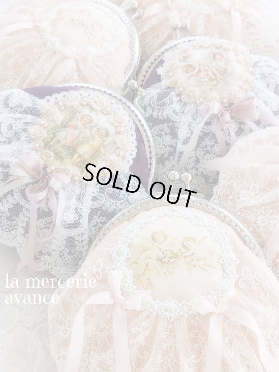 画像2: 【完成品】エンジェルの口金ポーチ　Ｆ(akiko) 　 (2)