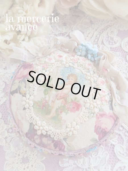 画像6: 【完成品】忘れな草と天使のヴィクトリアンコラージュBOX　　 (akiko) (6)