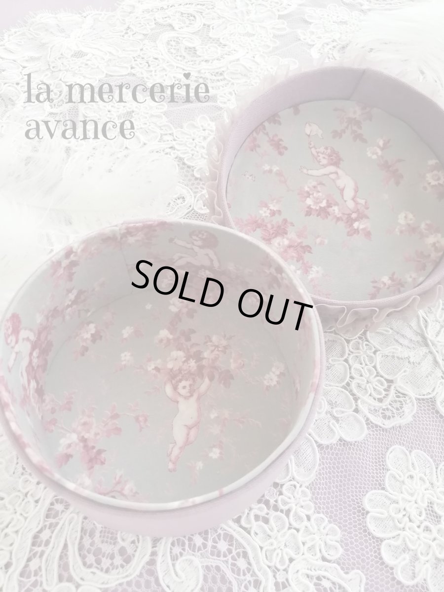 画像4: 【完成品】忘れな草と天使のヴィクトリアンコラージュBOX　　 (akiko) (4)