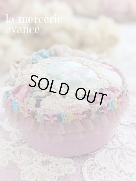 画像3: 【完成品】忘れな草と天使のヴィクトリアンコラージュBOX　　 (akiko) (3)