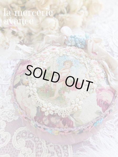 画像5: 【完成品】忘れな草と天使のヴィクトリアンコラージュBOX　　 (akiko) (5)