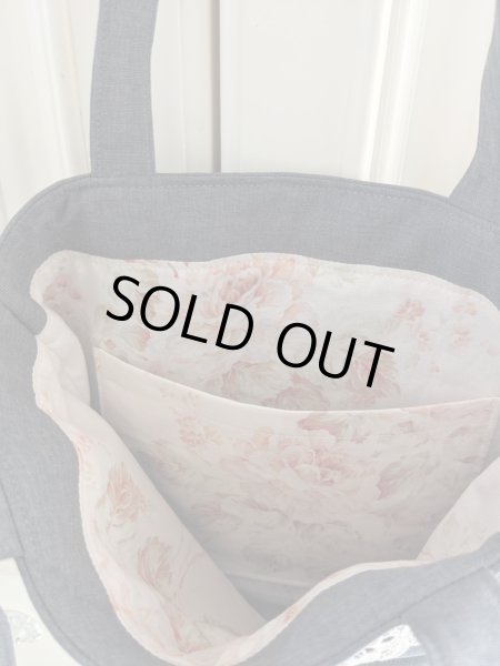 画像7: 【完成品】シックなグレーのキラキラビジューのバッグ  (akiko)   (7)