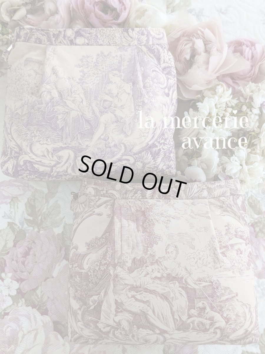 画像3: 【完成品】トワル・ド・ジュイのポシェット　 (akiko) 　 (3)