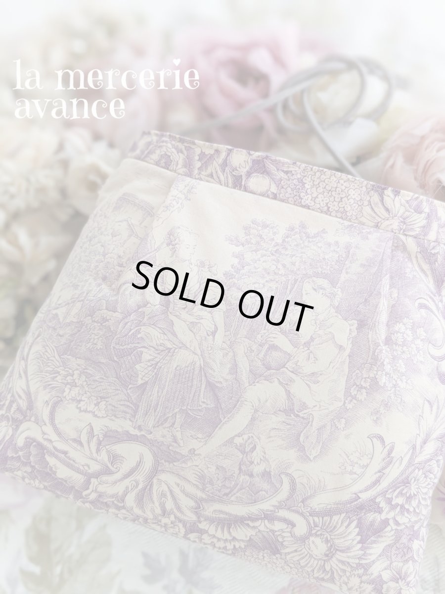 画像1: 【完成品】トワル・ド・ジュイのポシェット　 (akiko) 　 (1)