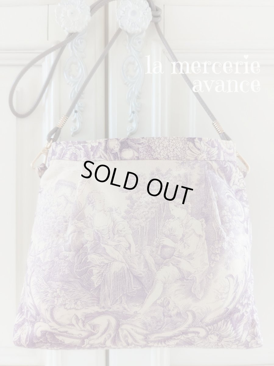 画像2: 【完成品】トワル・ド・ジュイのポシェット　 (akiko) 　 (2)