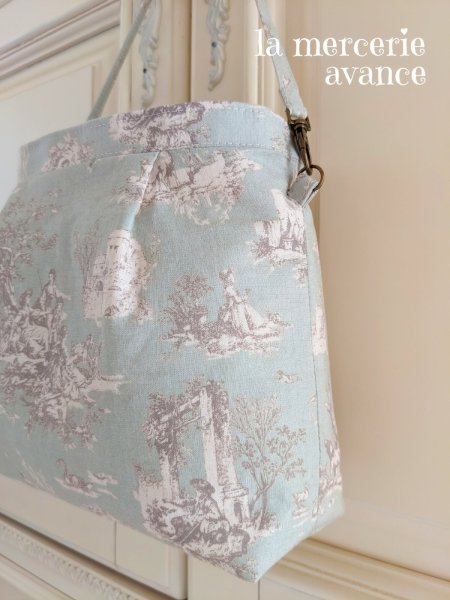 画像4: 【完成品】トワル・ド・ジュイのポシェット  (akiko)   (4)