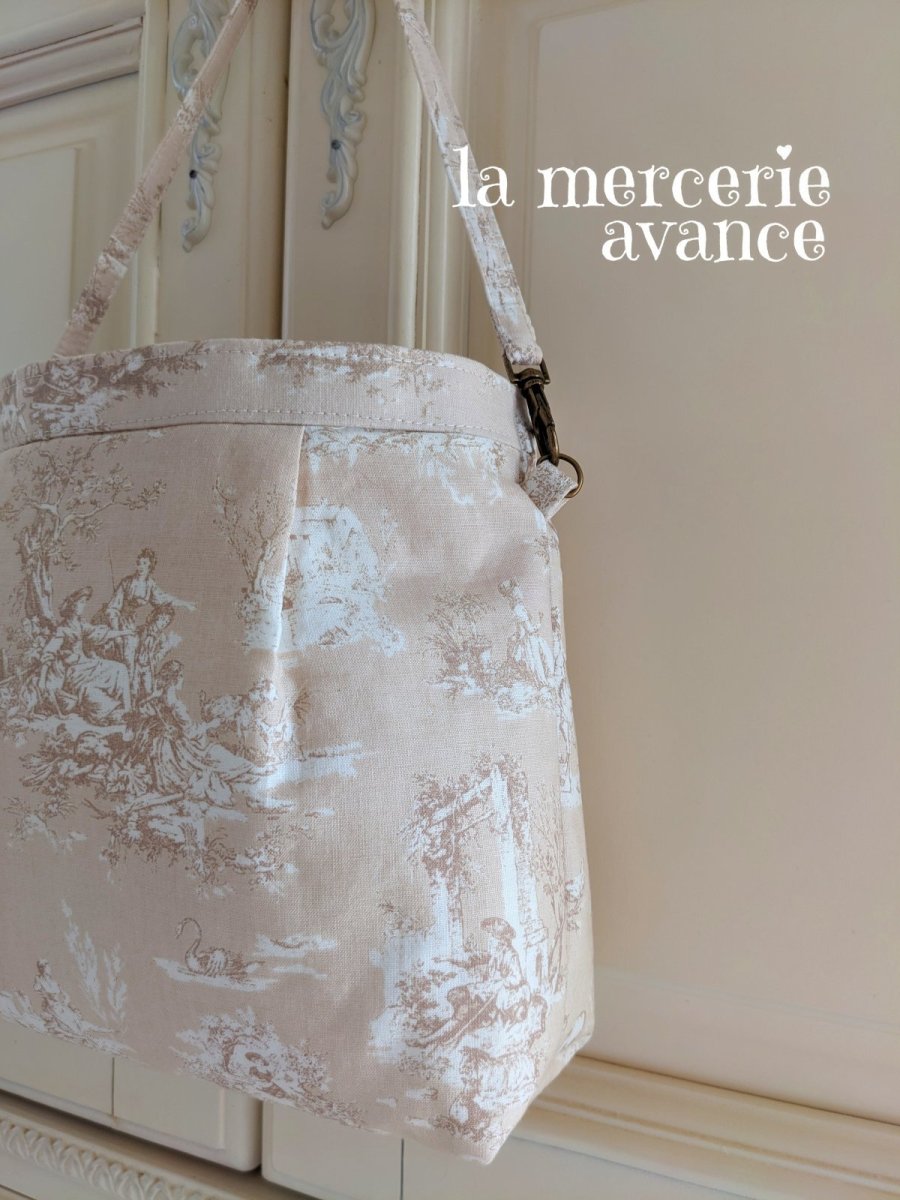 画像4: 【完成品】トワル・ド・ジュイのポシェット　 (akiko) 　 (4)