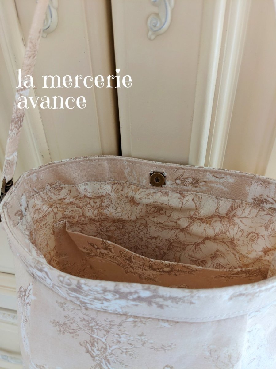 画像5: 【完成品】トワル・ド・ジュイのポシェット　 (akiko) 　 (5)