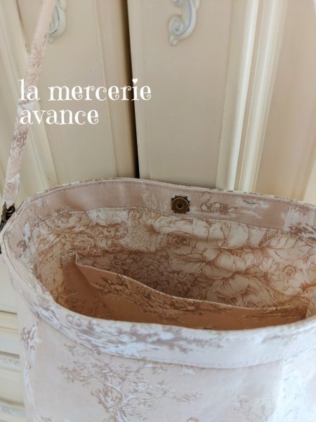 画像5: 【完成品】トワル・ド・ジュイのポシェット  (akiko)   (5)