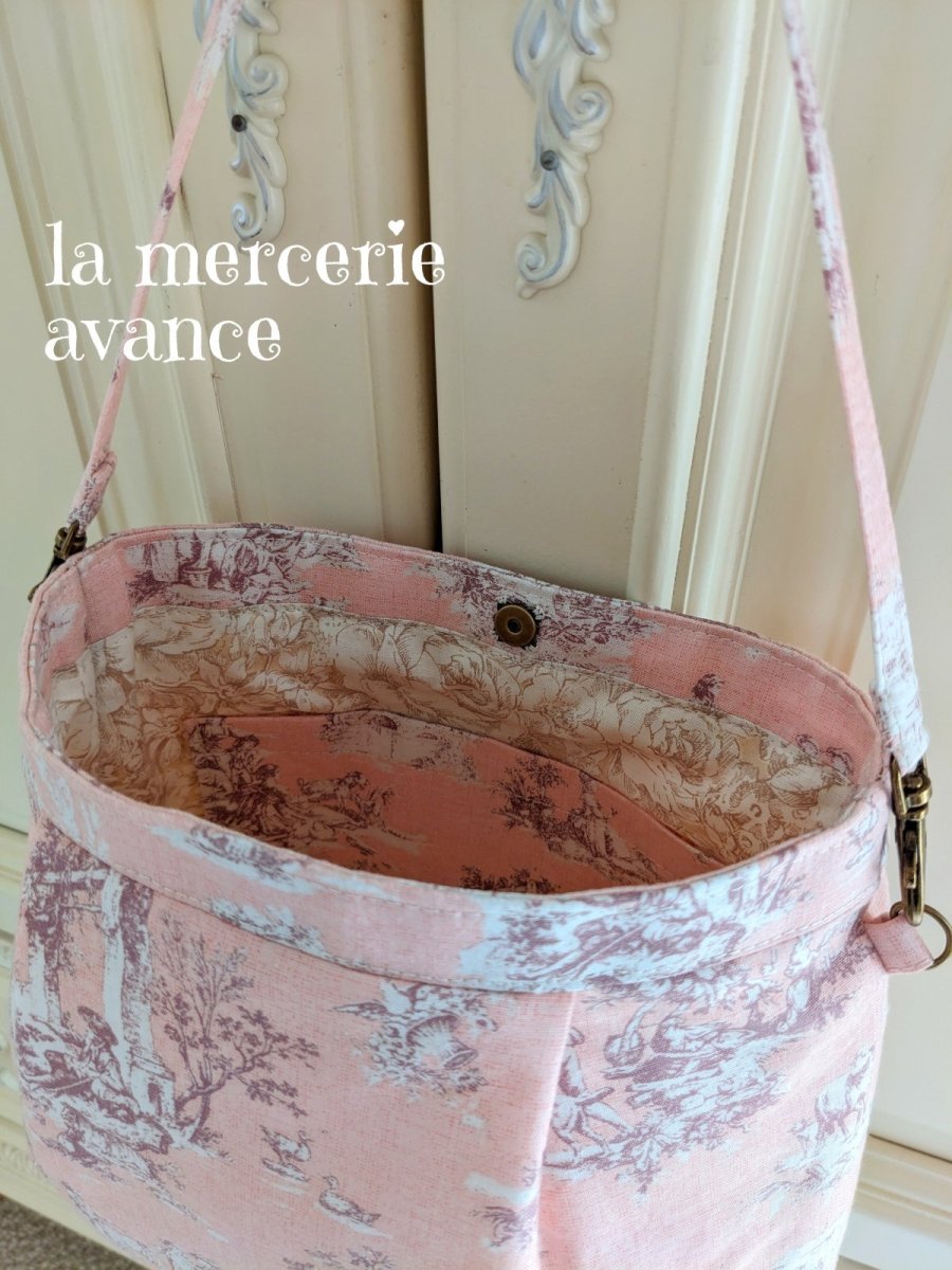 画像5: 【完成品】トワル・ド・ジュイのポシェット　 (akiko) 　 (5)