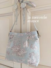 画像3: 【完成品】トワル・ド・ジュイのポシェット　 (akiko) 　 (3)