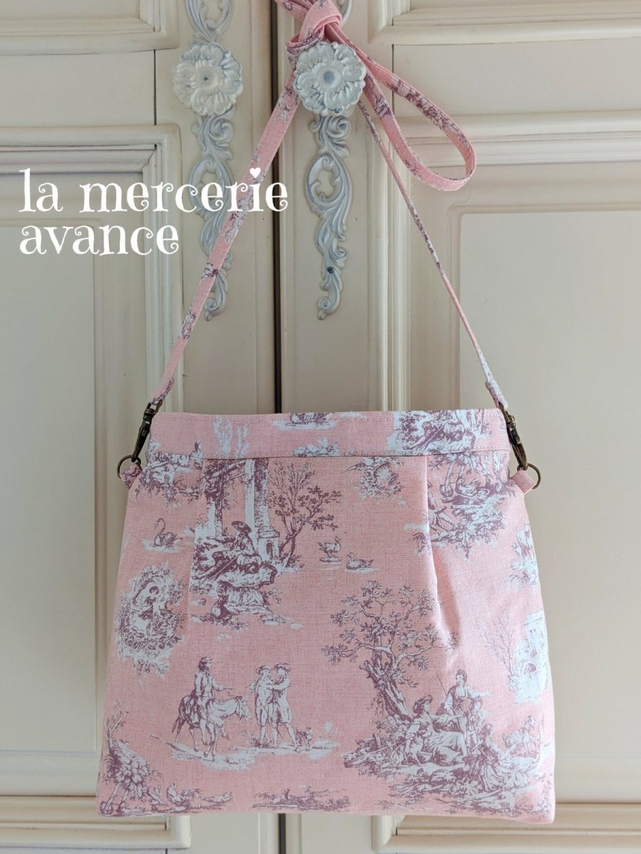 画像2: 【完成品】トワル・ド・ジュイのポシェット　 (akiko) 　 (2)