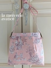 画像2: 【完成品】トワル・ド・ジュイのポシェット　 (akiko) 　 (2)