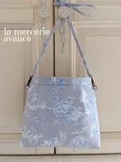 画像2: 【完成品】トワル・ド・ジュイのポシェット　 (akiko) 　 (2)