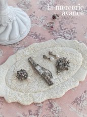 画像2: 【完成品】レースの花リムマット (akiko)　Ｑ (2)