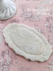 画像1: 【完成品】レースの花リムマット (akiko)　Ｊ (1)