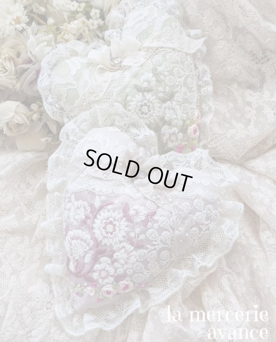 画像5: 【完成品】ハートのピンクッション・ドールクッション (akiko)　 (5)