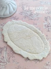 画像1: 【完成品】レースの花リムマット (akiko)　N (1)