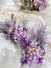 画像3: 布花　〜スミレのブーケ〜　送料無料 (3)