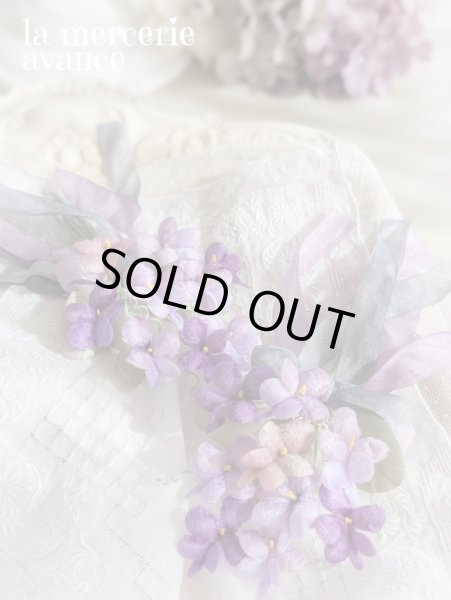 画像3: 布花　〜スミレのブーケ〜　送料無料 (3)