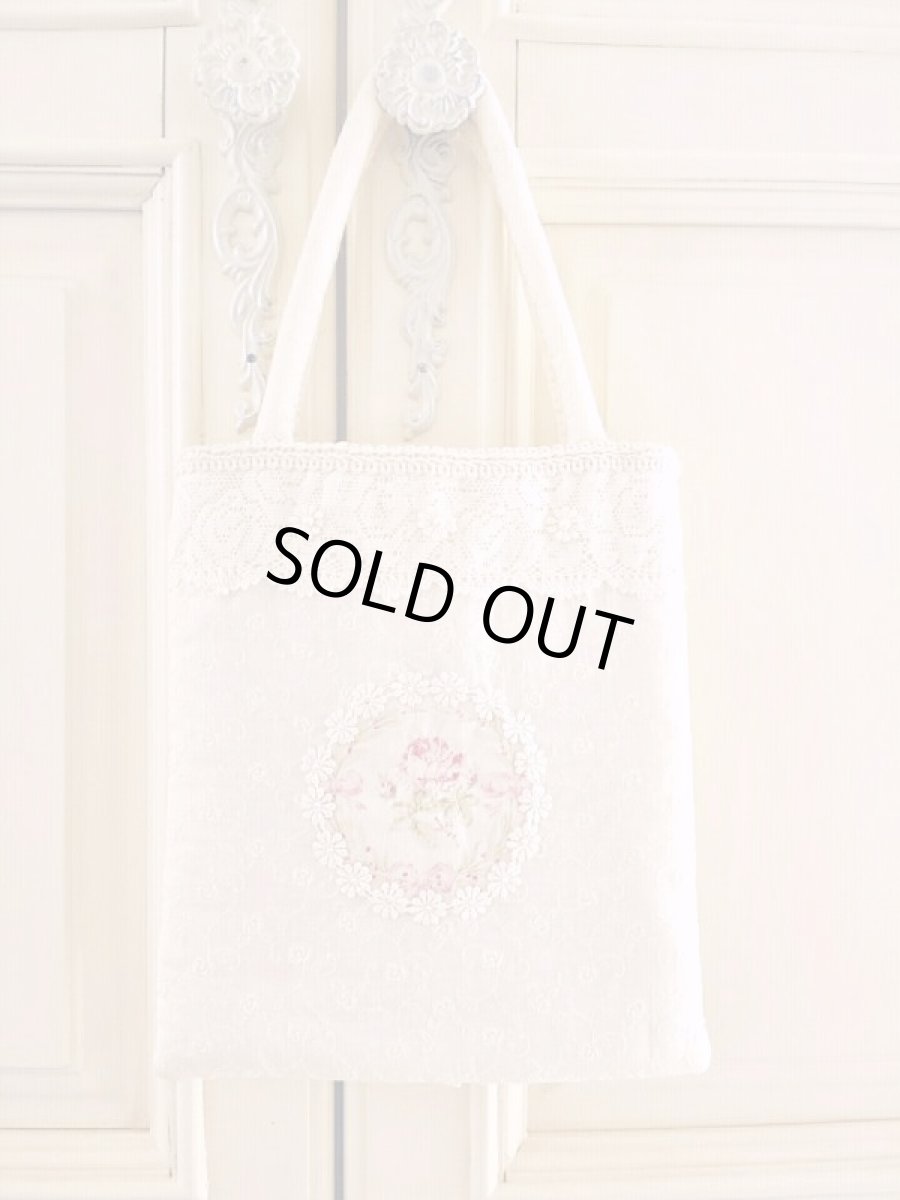 画像1: ローズのホワイトバッグのキット (1)