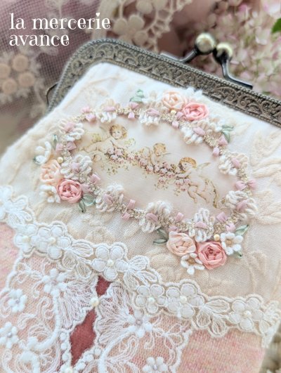 画像2: 【キット】スマホも入るエンジェルの口金ポーチのキット