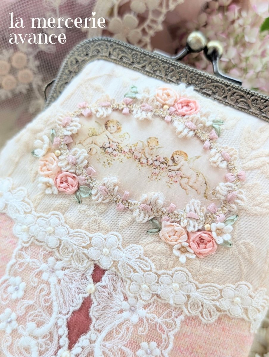 画像3: 【キット】スマホも入るエンジェルの口金ポーチのキット (3)