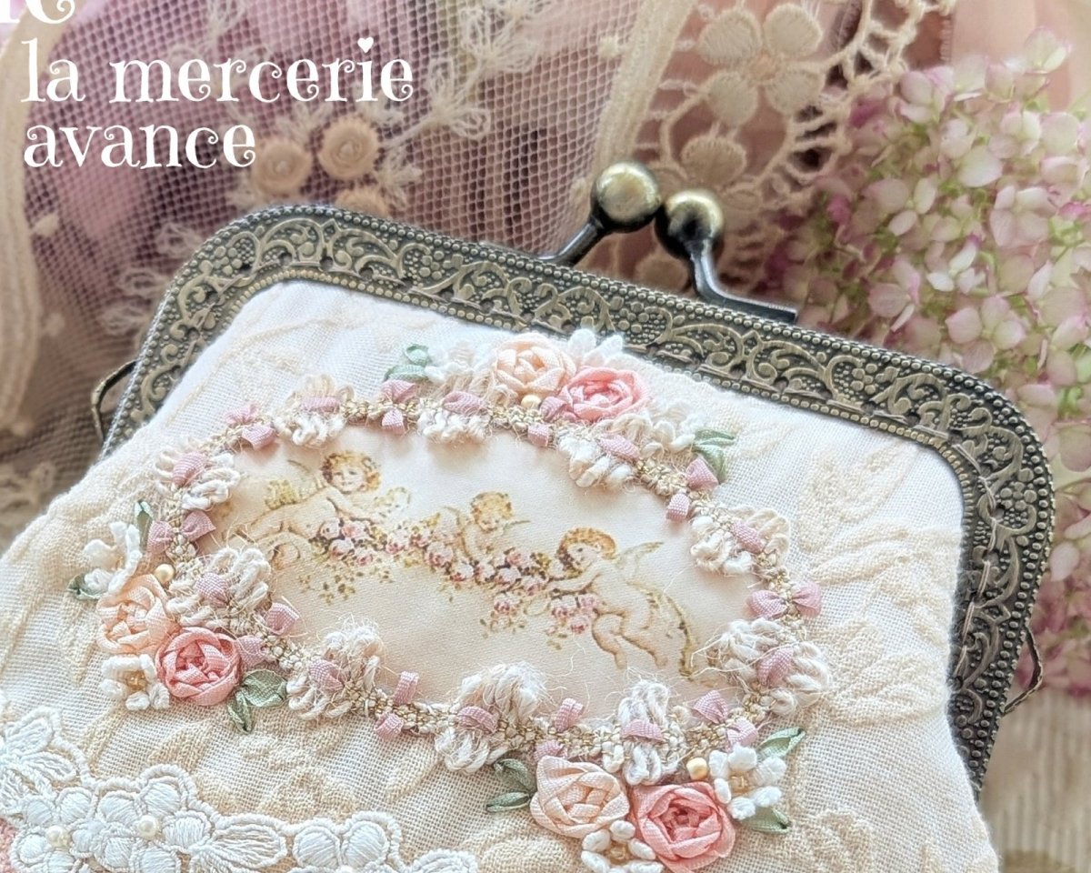 画像4: 【キット】スマホも入るエンジェルの口金ポーチのキット (4)