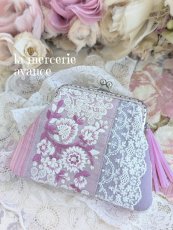 画像1: 【完成品】シルクの口金ポーチ　 (akiko) 　 (1)