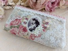 画像2: 【キット】ジャガード生地のフォトカードの女の子のポーチ (2)