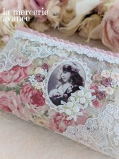 画像1: 【キット】ジャガード生地のフォトカードの女の子のポーチ (1)