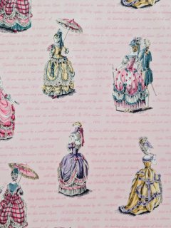 ヴィクトリアン柄生地