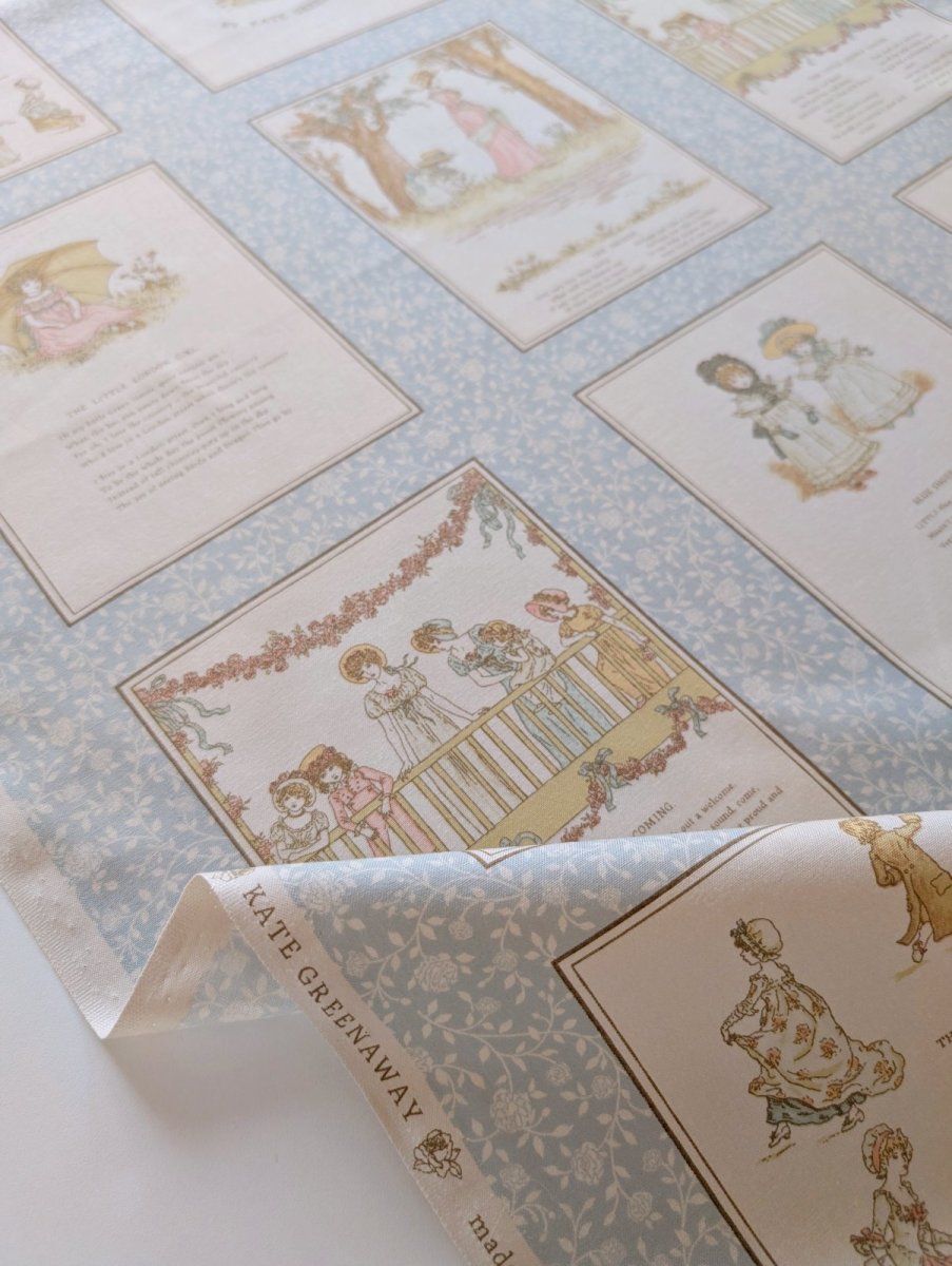 画像1: ケイト・グリーナウェイ パネル生地 約110×60cm (1)