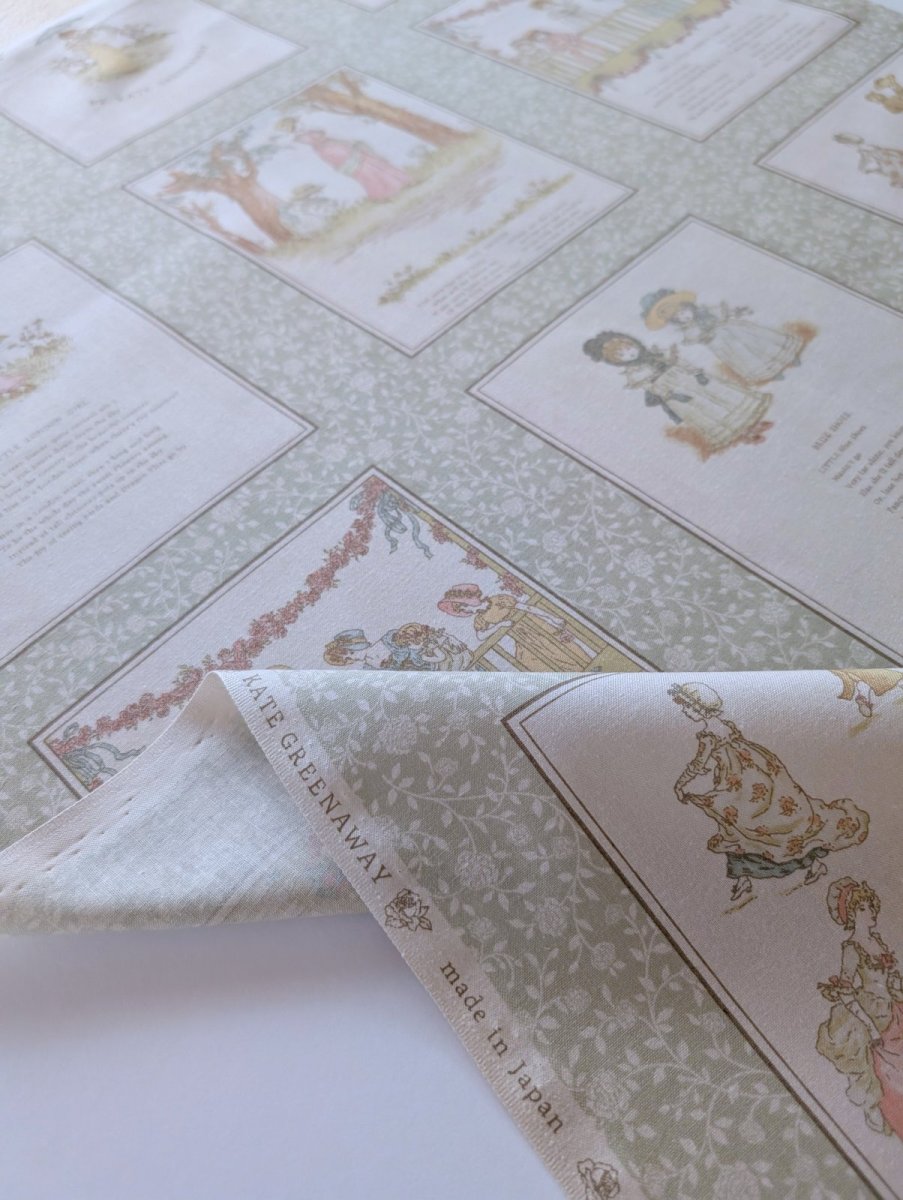 画像1: ケイト・グリーナウェイ パネル生地 約110×60cm (1)