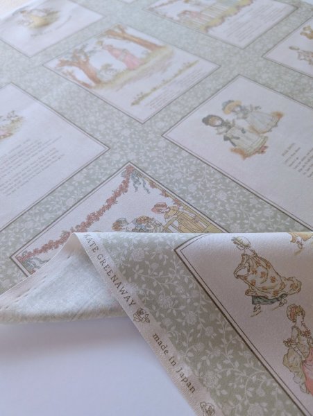 画像1: ケイト・グリーナウェイ パネル生地 約110×60cm (1)