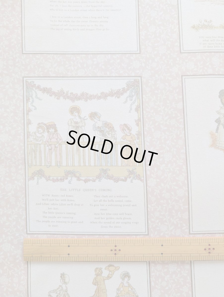 画像2: ケイト・グリーナウェイ パネル生地 約110×60cm  (2)